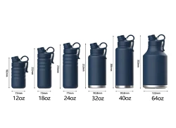 Sizes of SS Water Bottles Sizes of SS Water Bottles